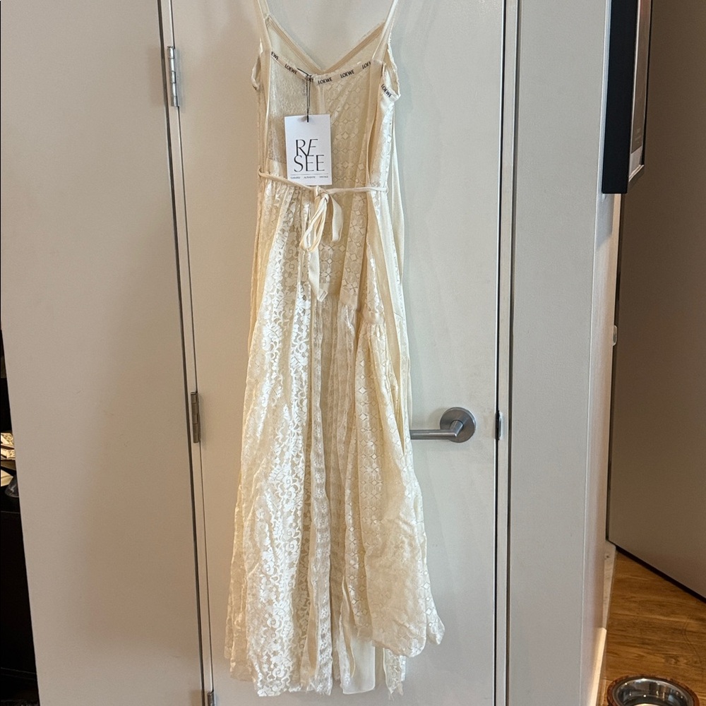 Vintage designer cream lace dress - Picture 6 of 7